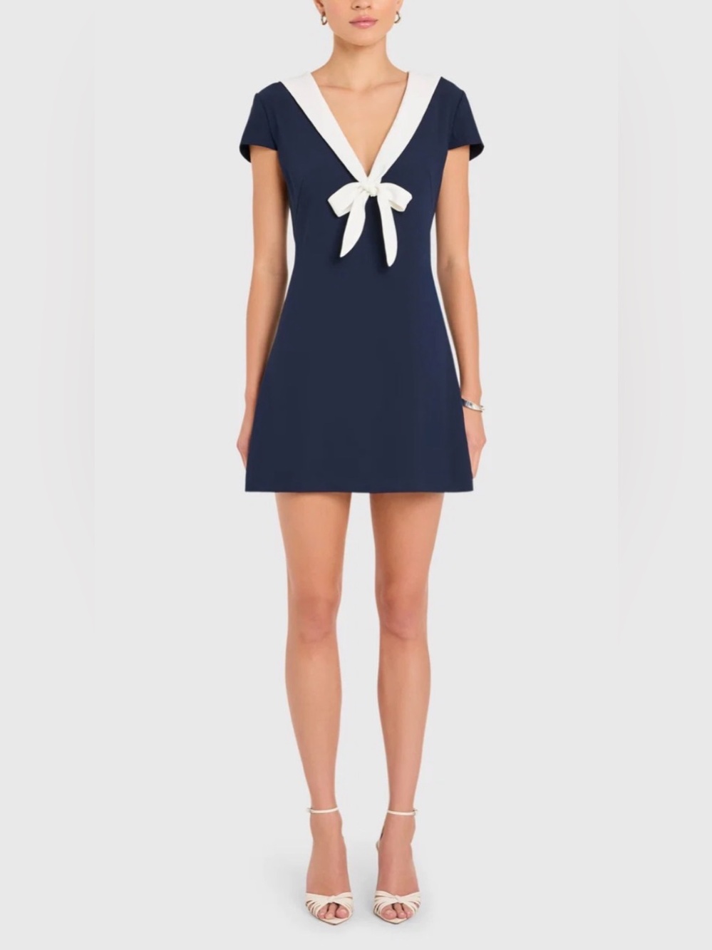 Amanda Uprichard Navy Oxford Dress NWOT - Picture 2 of 10